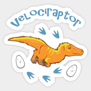 Cute Velociraptor Sticker